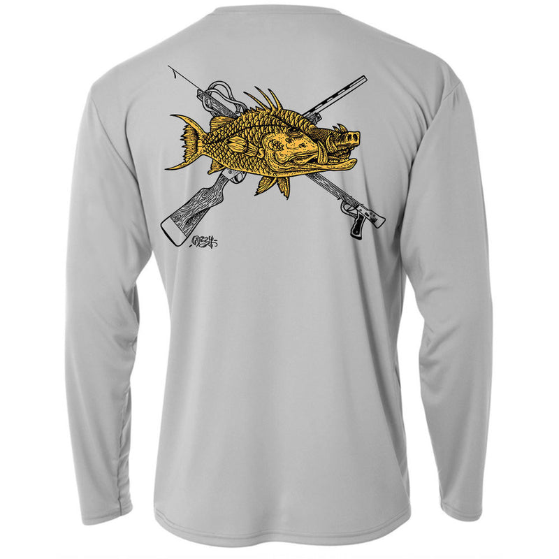 Fishing Shirt - Hogfish Performance LS - Lt. Grey – SHREDNECK